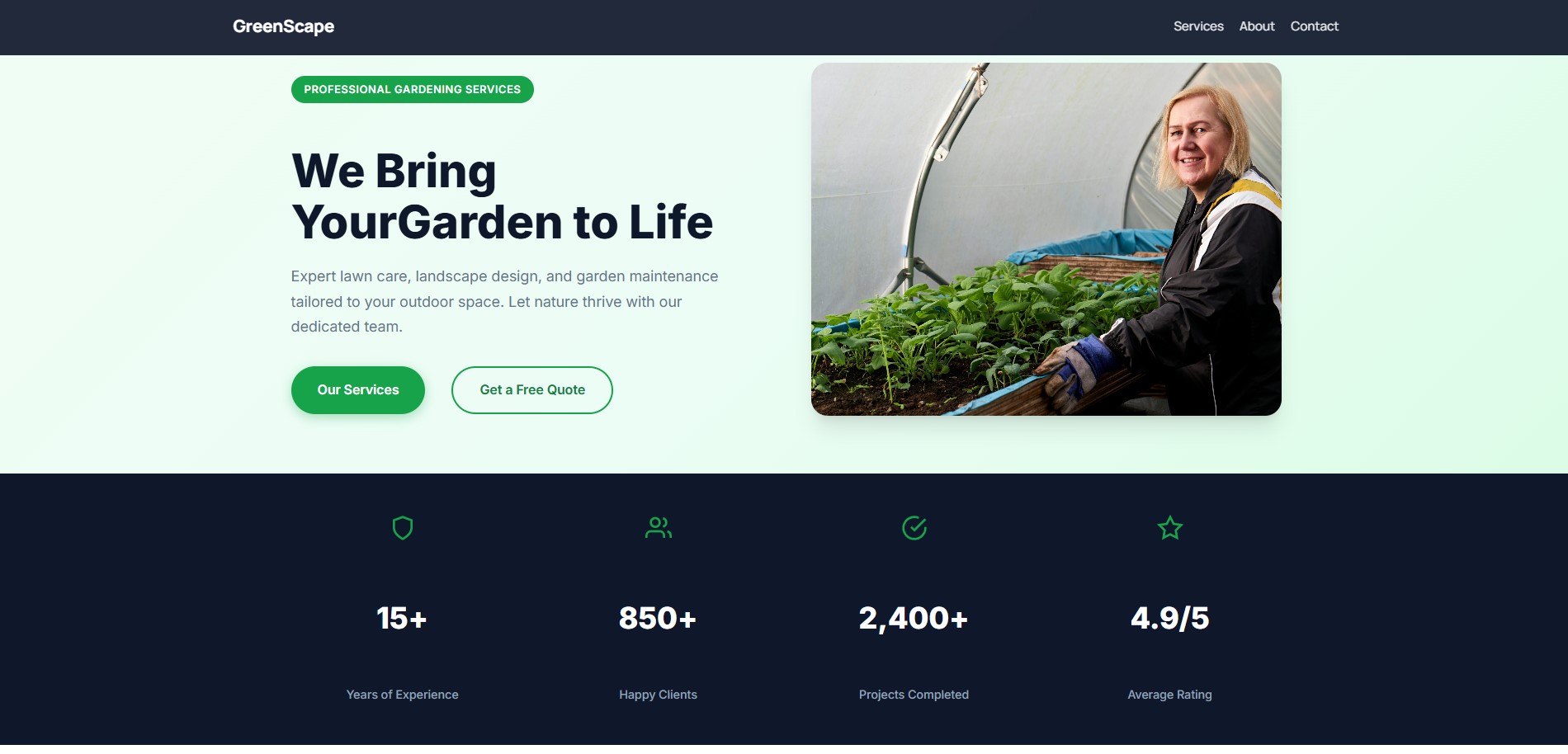 Website screenshot